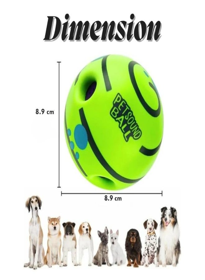 PET FUN لعبة كرة الكلاب التفاعلية الصريرية من بيت فن | كرة مضغ متينة وغير سامة من مادة PVC للكلاب والأطفال | لعبة صوتية جذابة للتدريب واللعب والتمرين (صغيرة) - Image 2