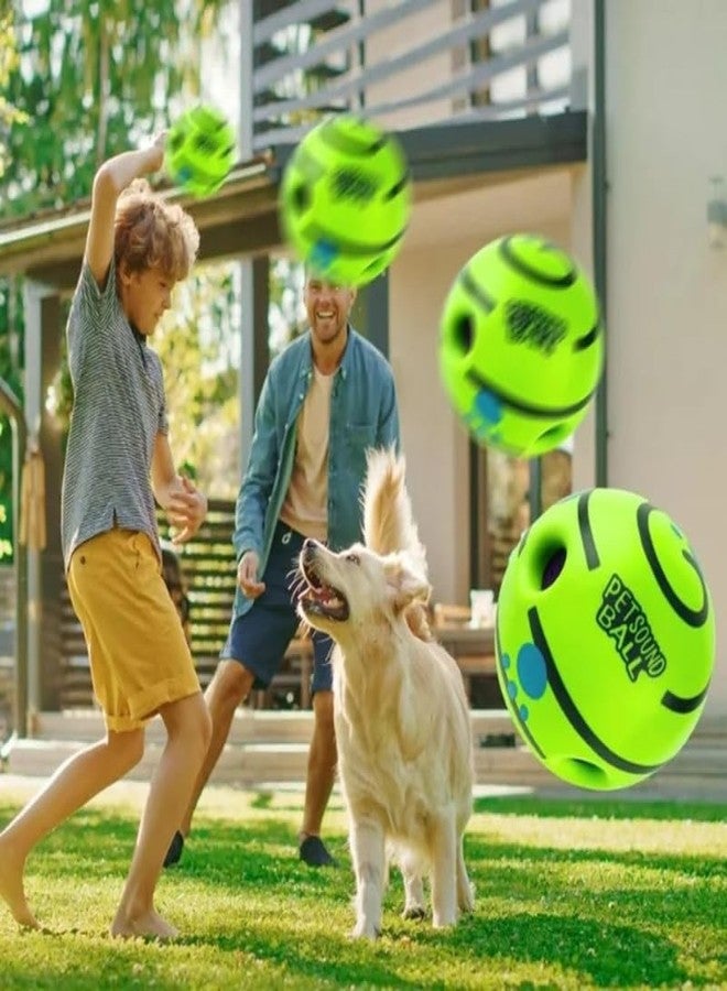 PET FUN لعبة كرة الكلاب التفاعلية الصريرية من بيت فن | كرة مضغ متينة وغير سامة من مادة PVC للكلاب والأطفال | لعبة صوتية جذابة للتدريب واللعب والتمرين (صغيرة) - Image 4