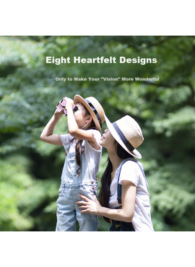 Leaysoo Leilong Yueying 10x22 Purple Kids Mini Hd High-power Binoculars Portable Mobile Phone Telescope Children's Gift - Image 3