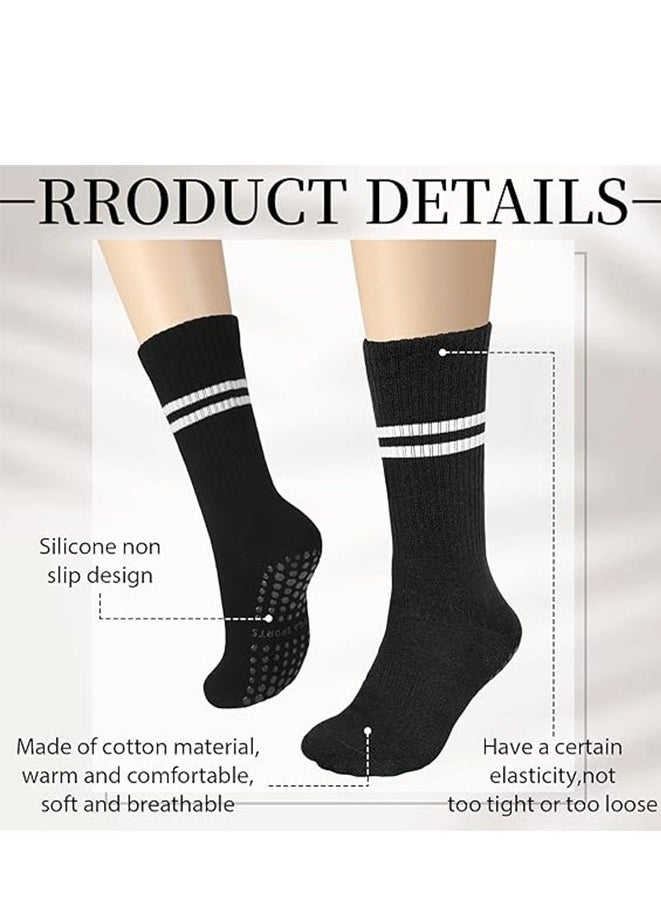 Muyixin 6 Pairs Anti Slip Socks Women Pilates Grip Socks for Sports Yoga Barre  - Image 2
