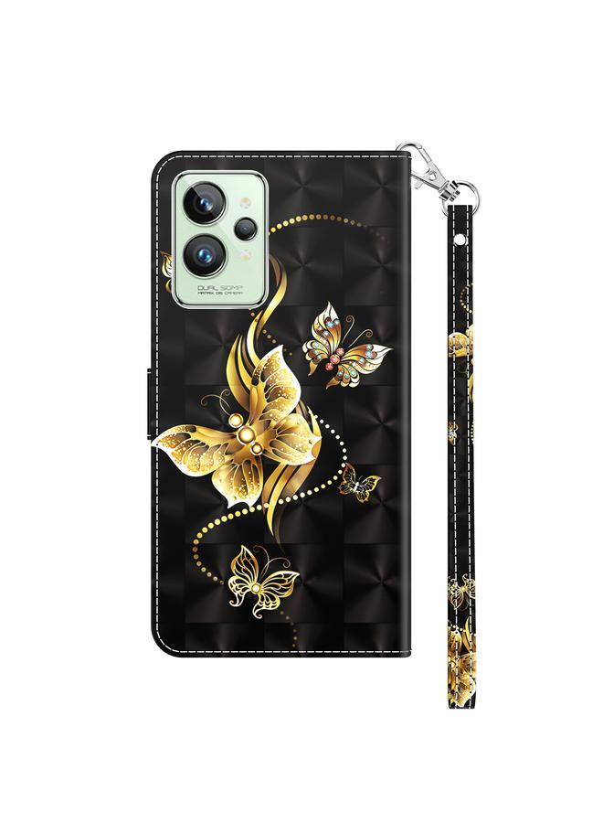 اس-توب جراب هاتف Realme GT2 Pro مصنوع من الجلد المطلي ثلاثي الأبعاد - Image 3