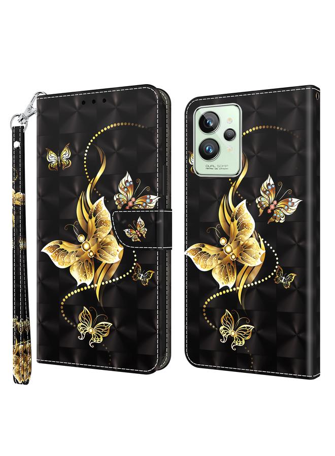 اس-توب جراب هاتف Realme GT2 Pro مصنوع من الجلد المطلي ثلاثي الأبعاد - Image 1