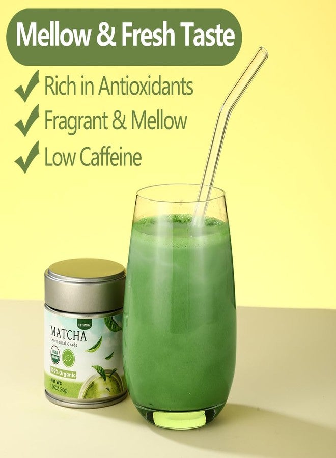 ULTHMOK Ceremonial Grade Matcha Green Tea Powder, 1.06 Oz/30g, 100% Organic & No Additives & Gluten-Free Vegan. - Image 5