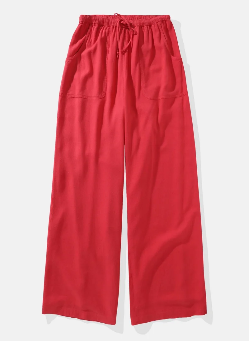 امريكان ايجل High Waist Wide Leg Drawstrings Pants