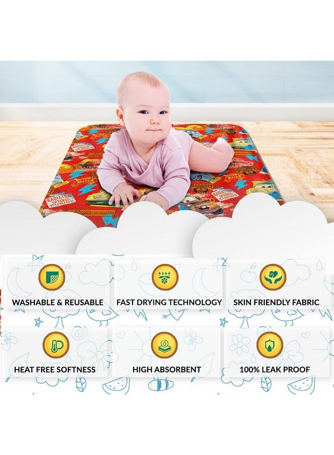 Sassoon Polyester Cars Printed Washable And Waterproof Small Size Dry Sheet;Bed Protector For Kidsmulti Colored (50 X 70 Cm) - Image 4
