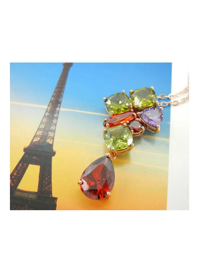 NIBEMINENT - Swarovski Crystal Necklace Bracelet Earrings Three-piece Jewelry Set - Image 1