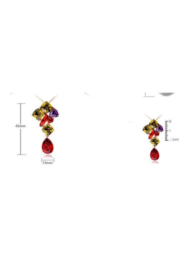 NIBEMINENT - Swarovski Crystal Necklace Bracelet Earrings Three-piece Jewelry Set - Image 1
