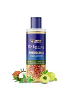 GLOWY All Natural Adivasi Herbal Hair Oil With On&On Maha Bhringraj Alma Coconut And Castor Oil Extracts For Hair Care Growth And Hair Fall  - Image 1