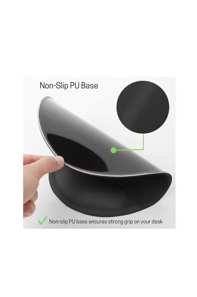 UMIXPRO Silicon Mouse Pad with Wrist Support Ergonomic Design Non Slip PU Base Perfect for Office & Gaming - Image 3