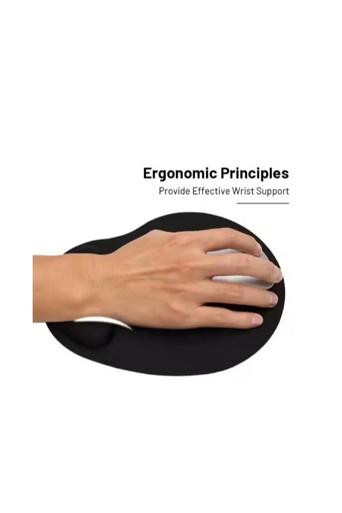 UMIXPRO Silicon Mouse Pad with Wrist Support Ergonomic Design Non Slip PU Base Perfect for Office & Gaming - Image 5