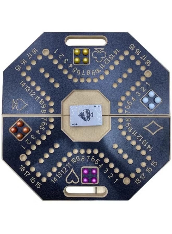 فيتنس ورلد لعبة جاكارو خشبية قوية للتخطيط الاستراتيجي مع كرات وبطاقات 40×40 سم - Image 4