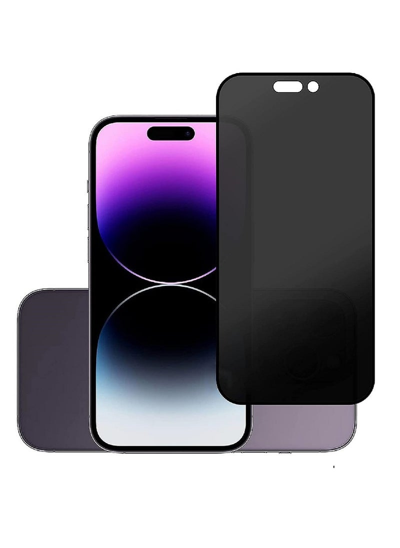 Super Tempered Glass Screen Protector Anti-Spy Privacy Designed For iPhone 14 Pro Full Glue Edge to Edge Full Screen Coverage And Bubble Free - Image 1