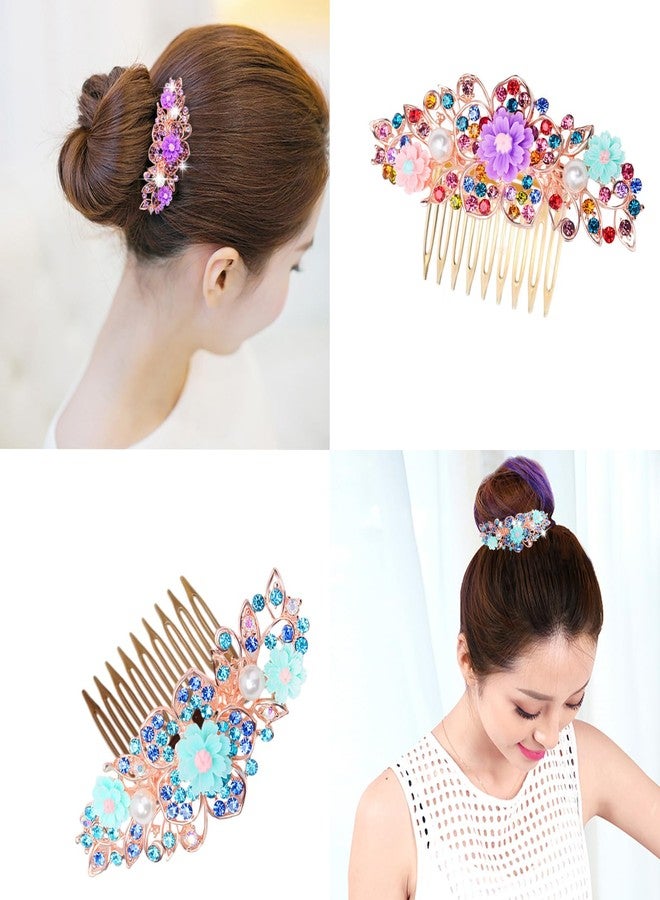 Honbay 24PCS 9 Teeth Plastic Hair Combs - Side Clips for Wedding, Bridal Veil, Wig, Headpieces - Twist Accessories for Updo, Bun, Chignon Styling - Image 5