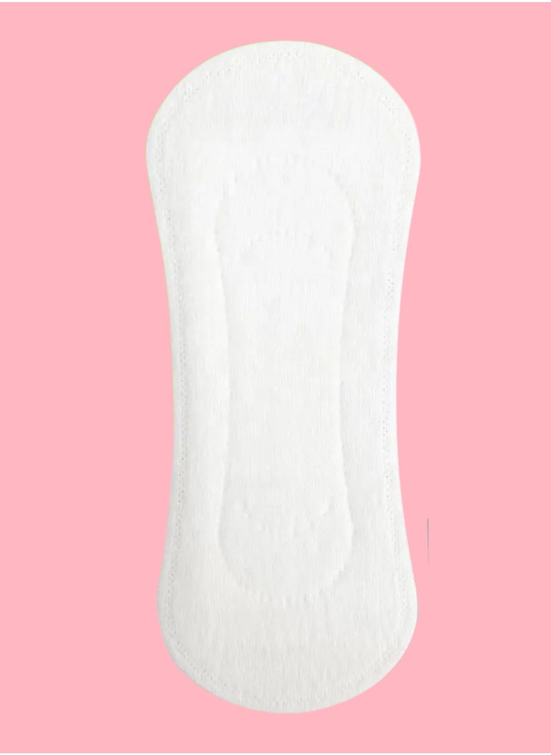 Eco-friendly, biodegradable daily sanitary pads made of 100% organic bamboo. Each pad is carefully packed in an individual bag, thin and soft, providing you with a feeling of freshness and lightness throughout the day.