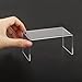 Cutemini Miniature Desk Dollhouse Furniture Tea Coffee Table 112 Scale Miniature Clear Acrylic Table Modern Waterfall Minimalist Style Accessories Mini Rectangle Transparent Ornament Decor Life Scene - Image 2