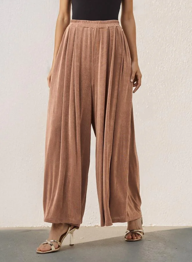 ايكونيك بنطلون واسع بأرجل واسعة بتصميم أيقوني