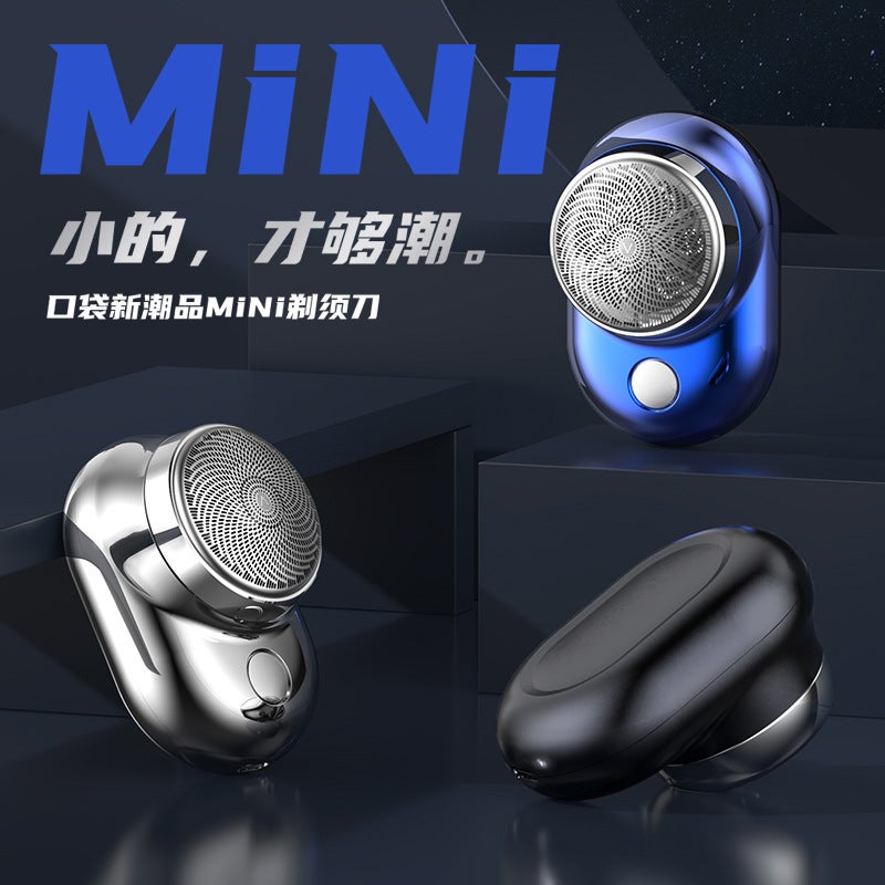 Mini Portable Rechargeable Electric Shaver for Men, Full Body Washable, Wet & Dry - Image 1