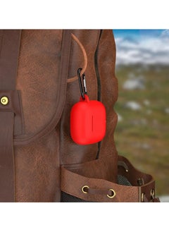 Generic Soft Silicone Cover For Huawei Freebuds SE 2/SE 3 Case With Hook Antifall Protective Sleeve Accessories (Red)  - Image 4