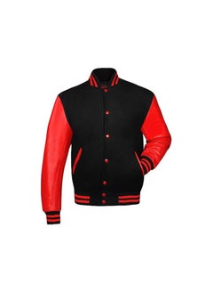 Generic Unisex Varsity Jacket - Premium Quality, Multiple Color Combinations - Retro Style College Jacket for Men & Women  - Image 3