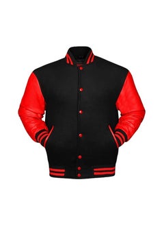 Generic Unisex Varsity Jacket - Premium Quality, Multiple Color Combinations - Retro Style College Jacket for Men & Women  - Image 4