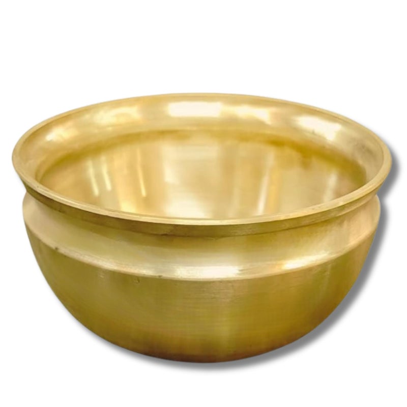 Nutrion Kerala's Purest Nonstick Bronze/Kansa Pongal Pot/Gundu/Cooking Pot/Aandi/Made to Last for Ever |Life Time Warranty(2.4 Litre) - Image 5