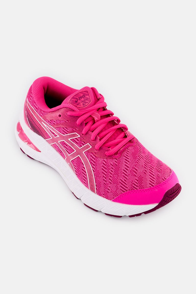 asics Kids Girl Lace Up Outdoor Shoes, Pink  - Image 1