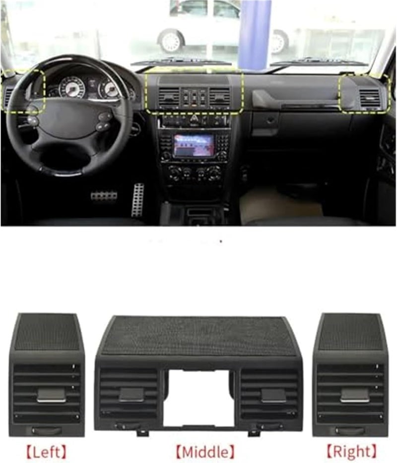 MKVAXR Air Conditioning Outlet for G Class G63 G500 W463 - Left Right Middle A/C Vent Grille Replacement - Image 3