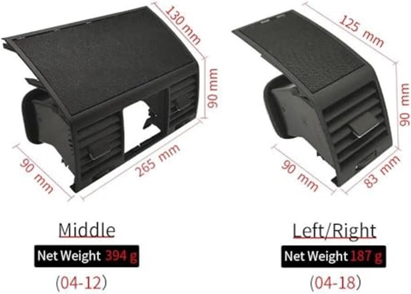 MKVAXR Air Conditioning Outlet for G Class G63 G500 W463 - Left Right Middle A/C Vent Grille Replacement - Image 4
