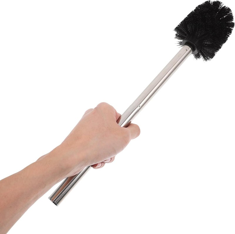 Toilet Brush and Wall-Mounted Holder Set with Long Plastic Handle, Soft Bristles for No Dead Angle Cleaning, Nordic Pink Bathroom Accessory for Toilet and Bathroom Maintenance - Image 2