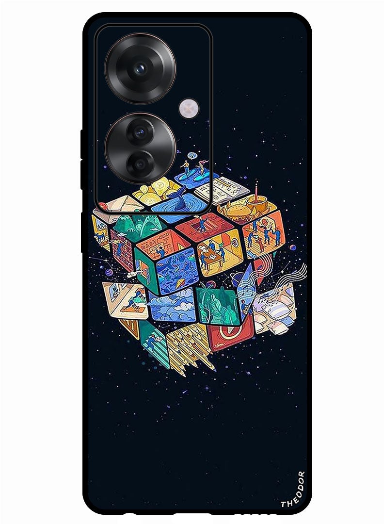 Theodor Protective Case Anti Scratch Shock Proof Bumper Cover For Oppo Reno 11F Cube - Image 1