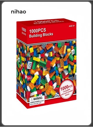 1000 Pieces of Bulk Building Blocks Compatible with  DIY Puzzle Assembly - pzsku/Z221D621A278B01D61DF7Z/45/1749023644/c4039fcf-6c95-439b-9b06-674b6c2c504a