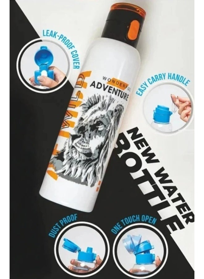 HEREVIN Herevin Drinking Water Bottle With Cover Lock 750ml (Made in Turkey)  - Image 2
