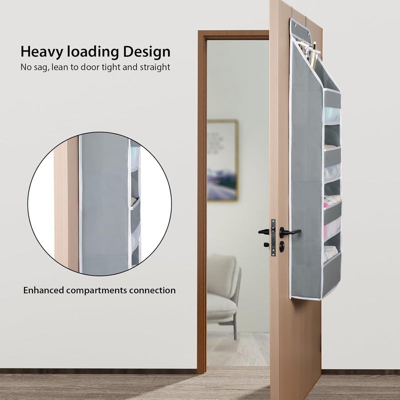 BLURISM BLURISM Hanging Bag Socks Bra Underwear Rack Hanger Storage Organizer Wall Hanging Closet Shelves Storage Pockets Non Woven Fabric Wardrobe Hanging Storage Cabinet Hanger Bags - Image 2