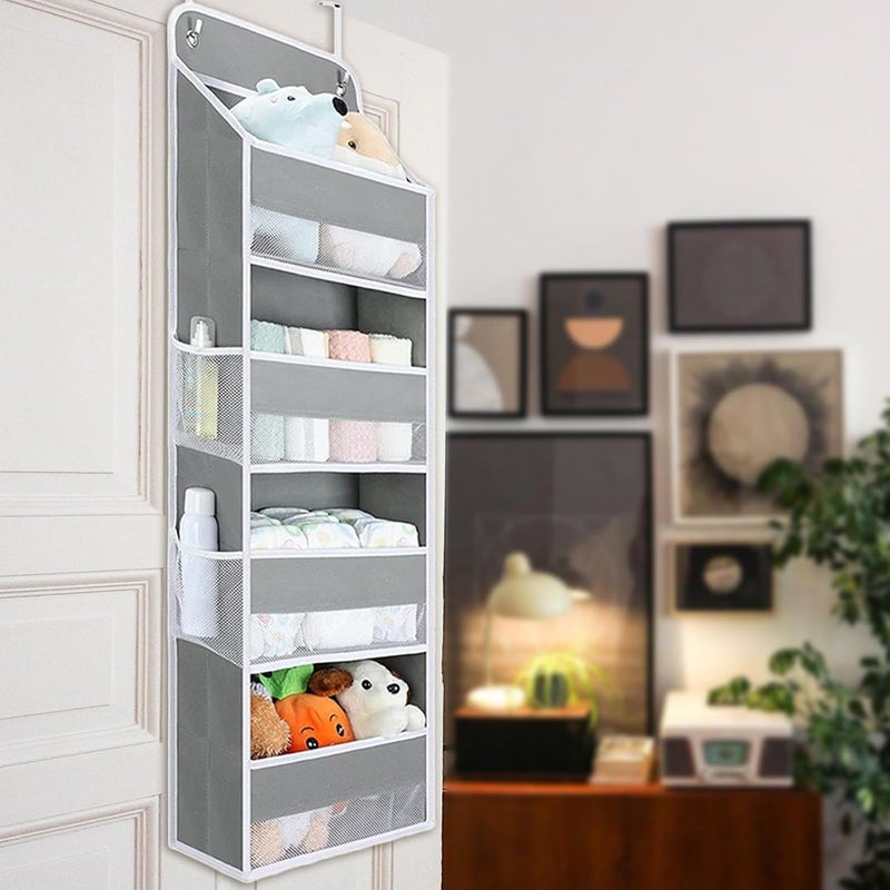 BLURISM BLURISM Hanging Bag Socks Bra Underwear Rack Hanger Storage Organizer Wall Hanging Closet Shelves Storage Pockets Non Woven Fabric Wardrobe Hanging Storage Cabinet Hanger Bags - Image 1