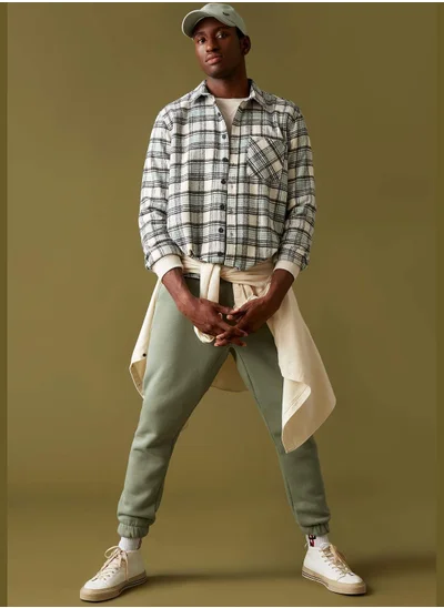 DeFacto Regular Fit Long Sleeve Check Patterned Shirt Jacket