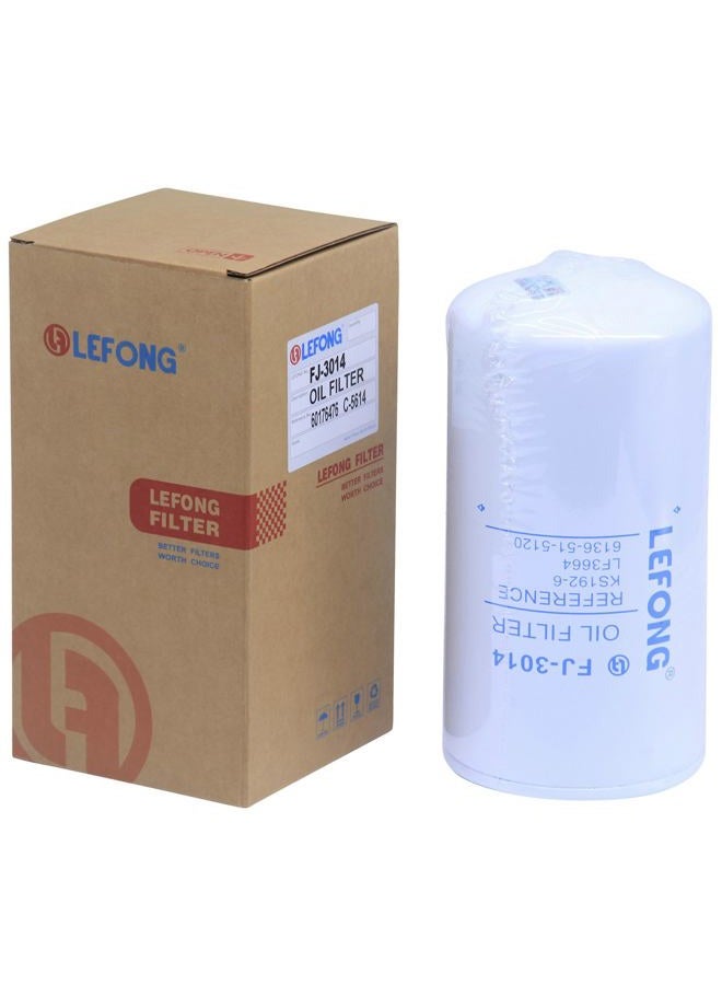 LeFong FJ-3014 Hydraulic Lube Oil Filter Replaces 47408372, 87772227, SBA340500920 Compatible with New Holland TC35A TC35D TC35DA TC40A TC40D TC40DA TC45A TC45DA T1530 T2310 T2320 T2330 Tractors - Image 3