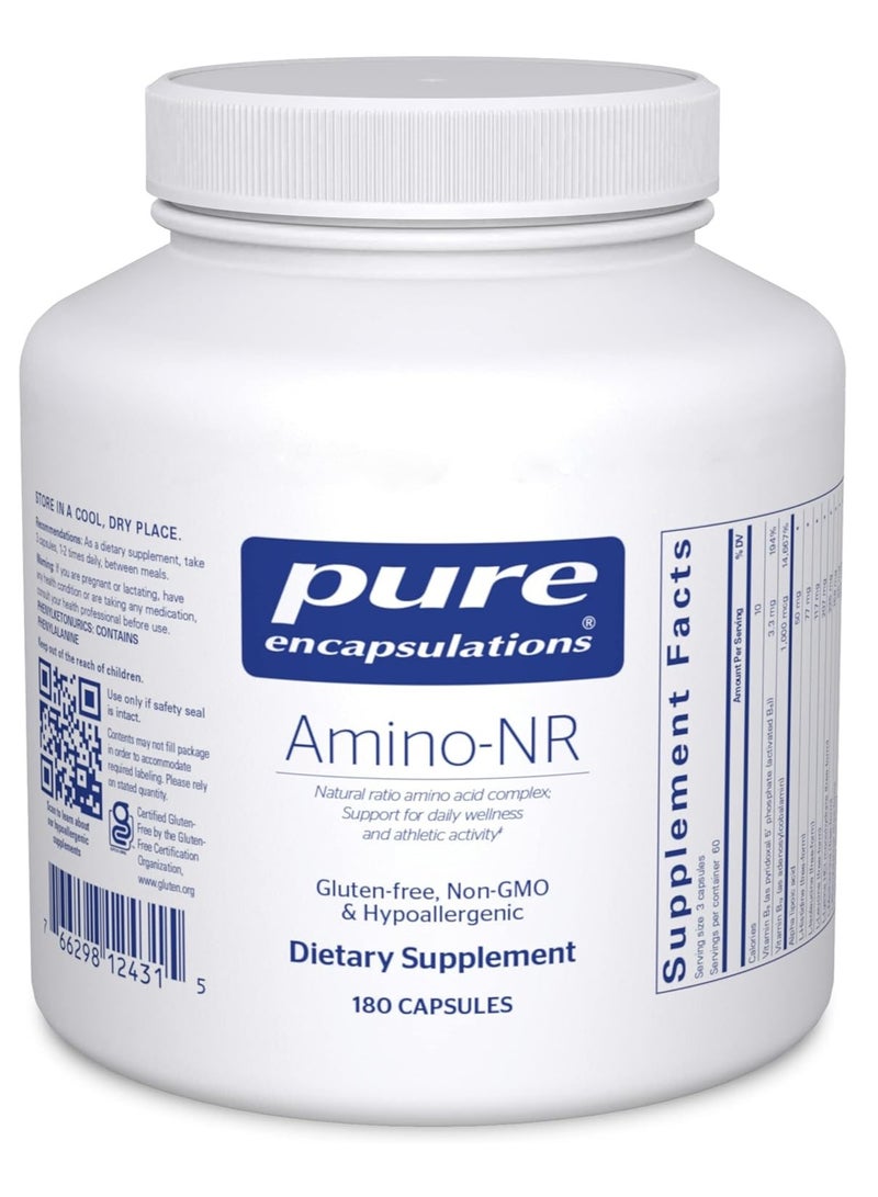 مركب Amino-NR يدعم وظيفة المناعة والنشاط الرياضي* 180 كبسولة 60 حصة - Image 1