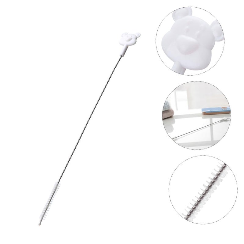 Flexible Handle Straw Cleaning Brush for Water Bottles and Cups with Bristles - Image 4