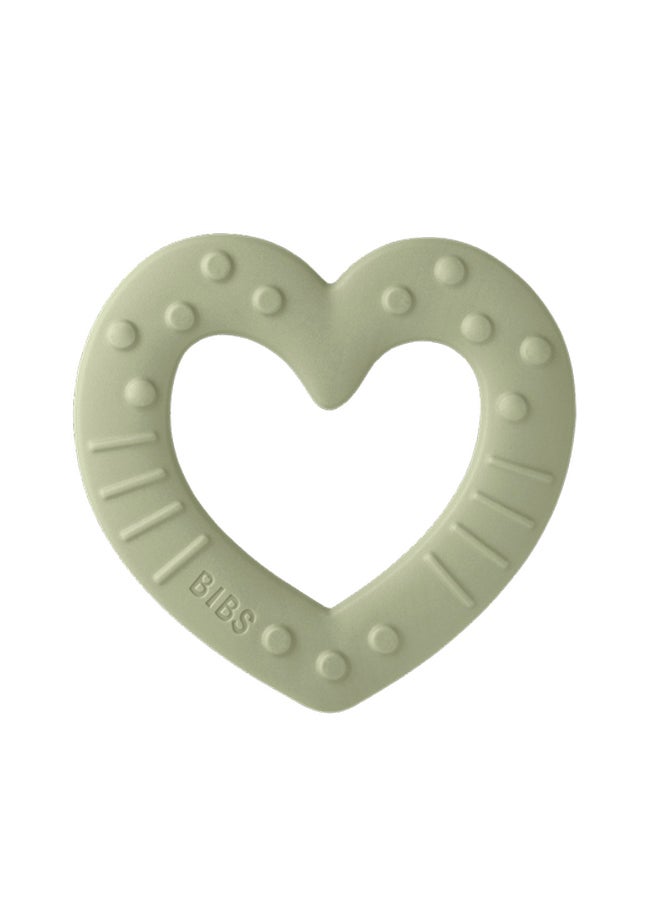 بيبس لهاية أطفال على شكل قلب باللون الأخضر المريمي