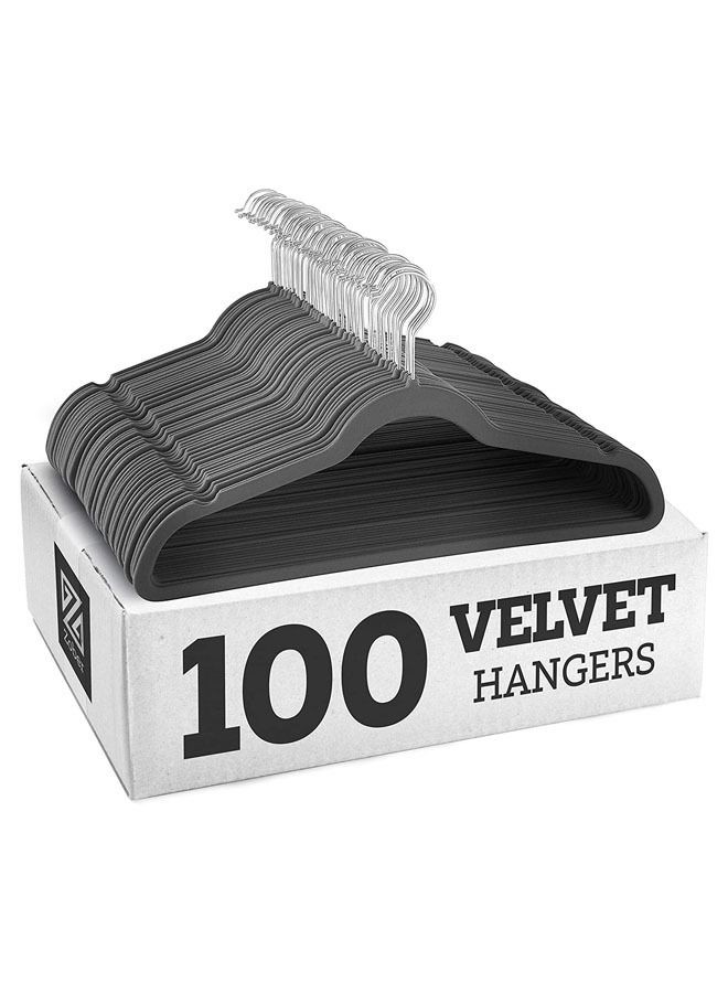 ZOBER Nonslip Velvet Hangers Shirt Hangers Ultrathin Space-Saving - Image 1