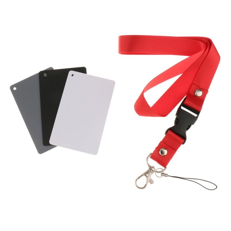 ATORSE ® 3 in 1 18% Digital White Balance Card Color Exposure Cards for Video, DSLR and Film Premium Photography,Black White and 18% Gray Card Set - Image 3