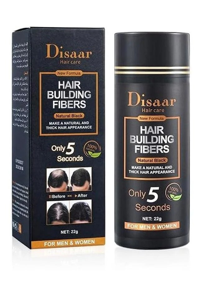 Disaar - Disaar Hair Building Fibers Natural Black 22g - Image 1