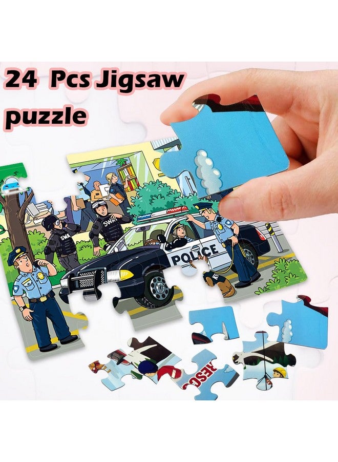FunBlast Jigsaw Puzzles for Kids, Police Team Jigsaw Puzzles for Kids, Floor Puzzle for Children, Learning & Educational Jigsaw Puzzle Toys for 3+ Years Kids, 24 Pcs Puzzle (Multicolor) - Image 5