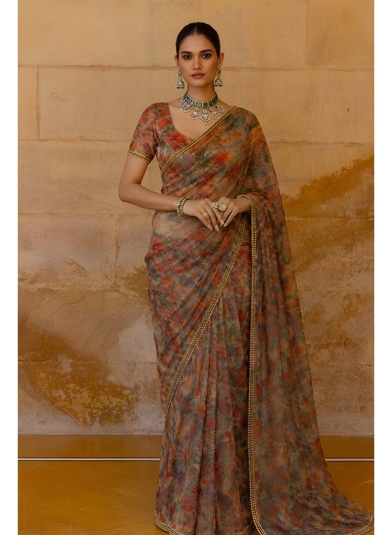 Autumn Bloom Saree
