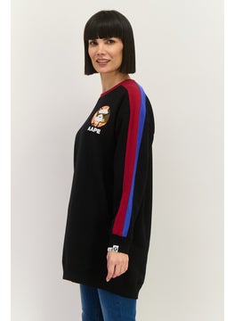 Women Crew Neck Graphic Print Long Sleeves Sweatshirt, Black Combo - pzsku/Z221DE609DF5524147497Z/45/_/1738160176/c61cb770-450e-4c9a-8dcb-be3df62cfd43