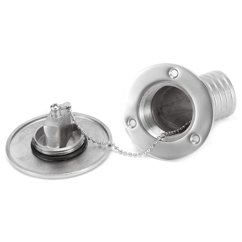 Stainless Steel 60 Degree Boat Deck Fuel Filler With Keyless 38mm Cap - Image 3