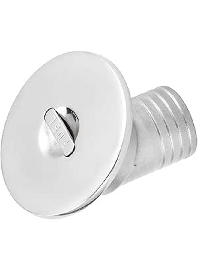 Stainless Steel 60 Degree Boat Deck Fuel Filler With Keyless 38mm Cap - Image 1
