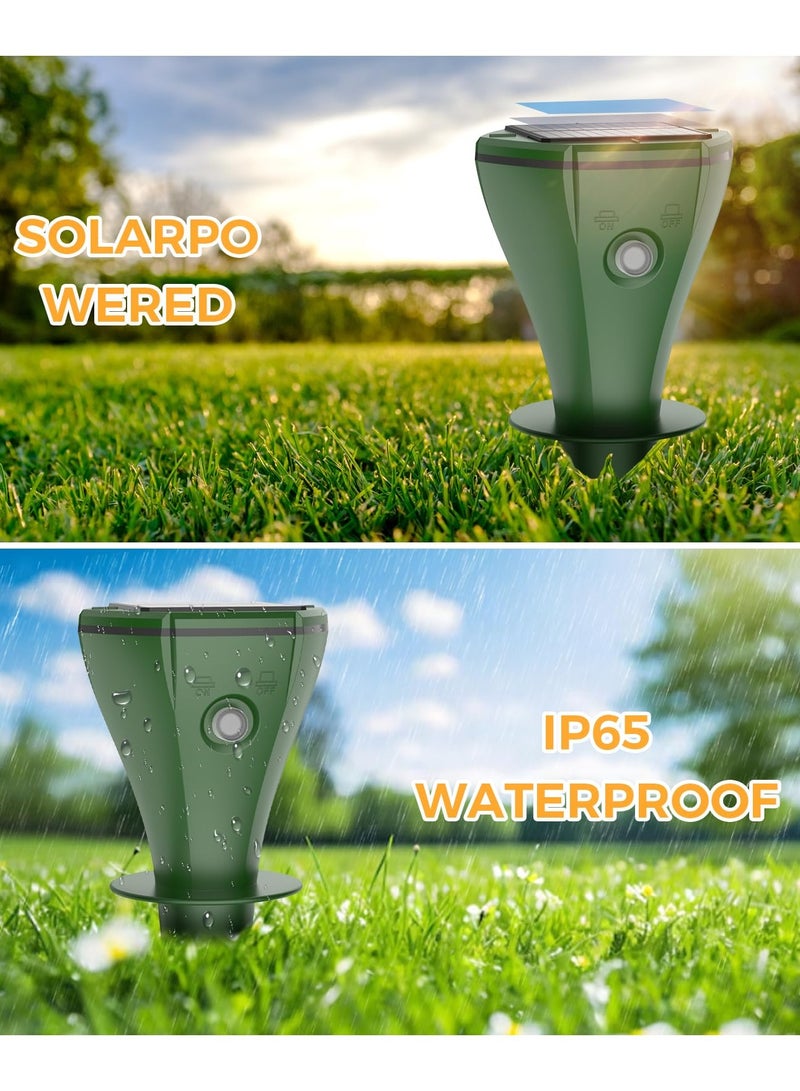 Generic Solar Powered mole Repeller 2 pack ,  IPX7 Waterproof Gopher Vole Repellent for Lawn Garden Yard, Repellent Rat, Squirrel, Skunk, Mole  - Image 5