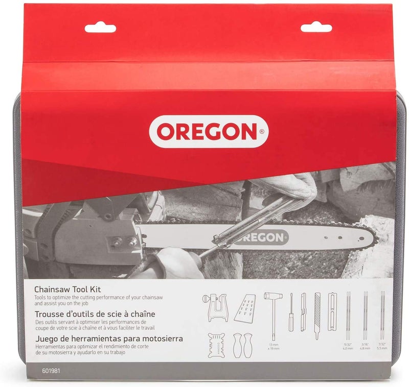 Oregon Chainsaw Chain Sharpening Kit with Hard Case - Contains Files, Handles, Depth Gauge, Stump Vise, Felling Wedge, and More Accessories - Image 2