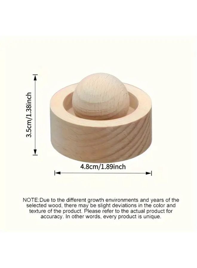 Walnut Wooden Essential Oil Diffuser Natural Car Home Fragrance Spherical Decor - Image 5